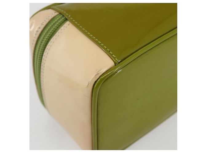 GUCCI Vanity Hand Pouch Lackleder Beige 032 1705 0141 Auth 151455 - Ansicht 16