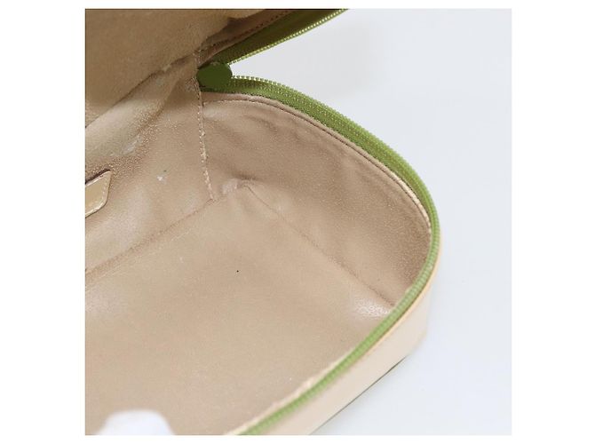 GUCCI Vanity Hand Pouch Lackleder Beige 032 1705 0141 Auth 151455 - Ansicht 18