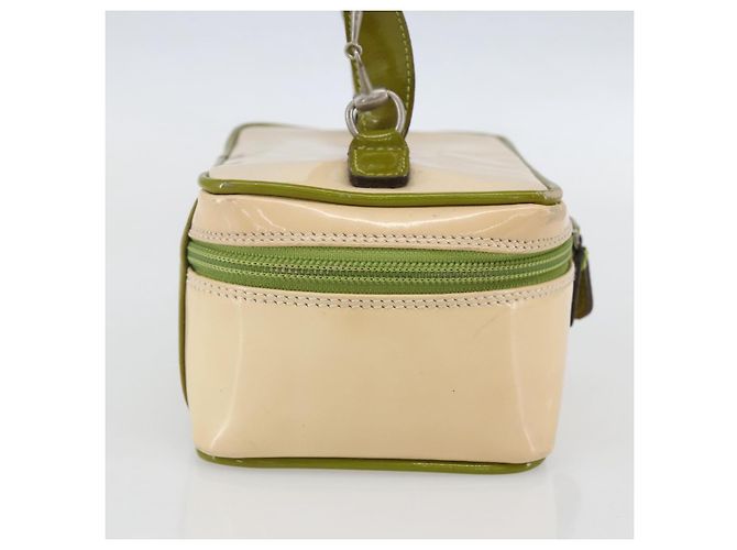 GUCCI Vanity Hand Pouch Lackleder Beige 032 1705 0141 Auth 151455 - Ansicht 3