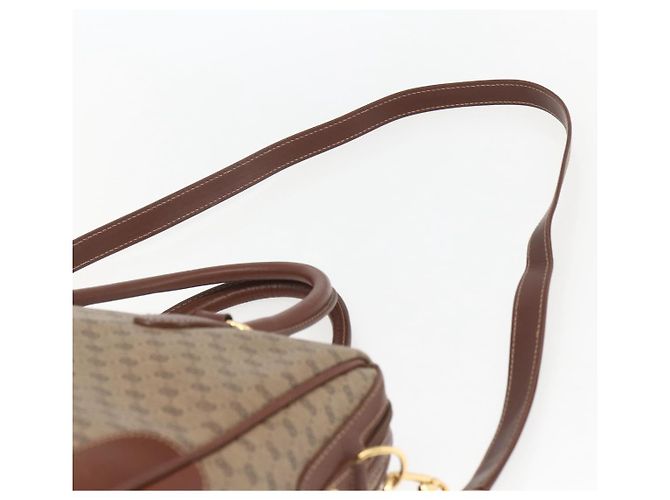 Gucci Borsa Boston Micro GG Supreme PVC 2 vie Beige Oro 002 122 0033 Auth 156846 D'oro - vista 10