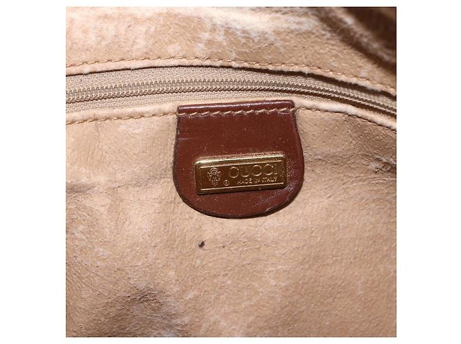 Gucci Borsa Boston Micro GG Supreme PVC 2 vie Beige Oro 002 122 0033 Auth 156846 D'oro - vista 17