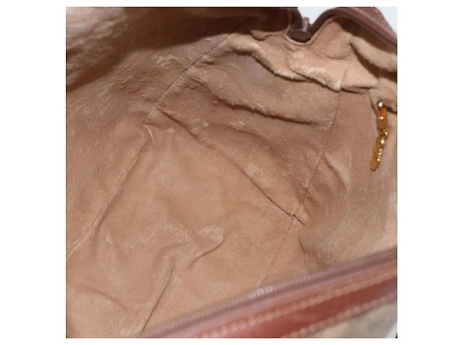 Gucci Borsa Boston Micro GG Supreme PVC 2 vie Beige Oro 002 122 0033 Auth 156846 D'oro - vista 20