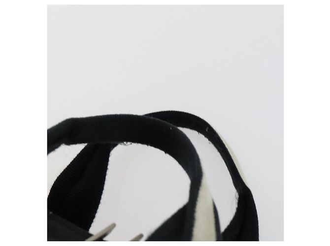 CHANEL Nuova Linea da Viaggio Borsa a Mano Nylon Nero Argento CC Auth bs31119 - vista 8
