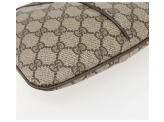 Borsa Sherry Line GG Supreme Web di GUCCI in PVC beige e oro 904 02 047 Auth 157639 D'oro - vista 11