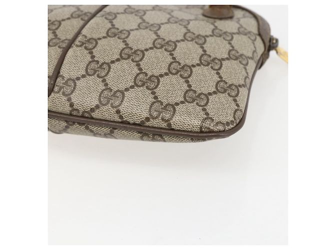 Borsa Sherry Line GG Supreme Web di GUCCI in PVC beige e oro 904 02 047 Auth 157639 D'oro - vista 12