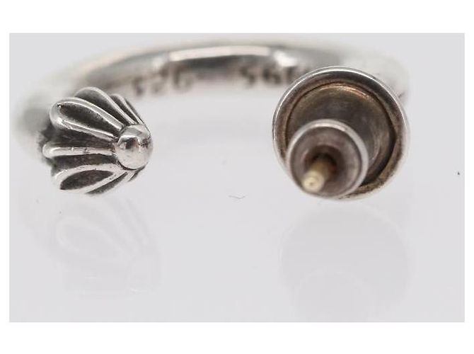 Orecchino ad anello semplice Chrome Hearts Ag925 Argento Auth 156691M - vista 7