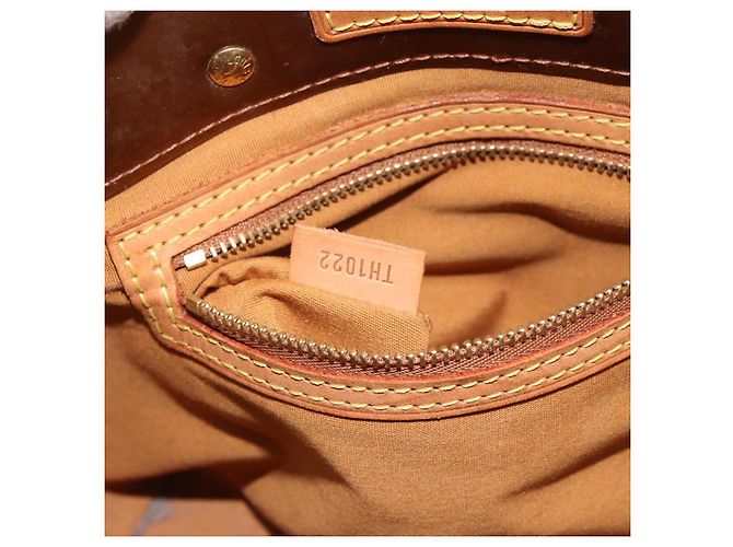 LOUIS VUITTON Monogram Vernis Reade PM Borsa a Mano Bronzo M91146 LV Auth BA8597 - vista 12