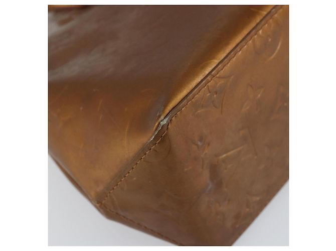 LOUIS VUITTON Monogram Vernis Reade PM Borsa a Mano Bronzo M91146 LV Auth BA8597 - vista 15