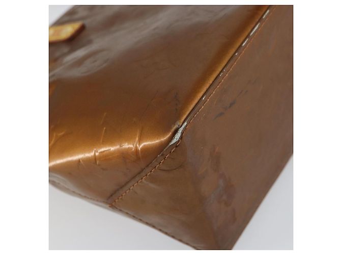 LOUIS VUITTON Monogram Vernis Reade PM Borsa a Mano Bronzo M91146 LV Auth BA8597 - vista 17