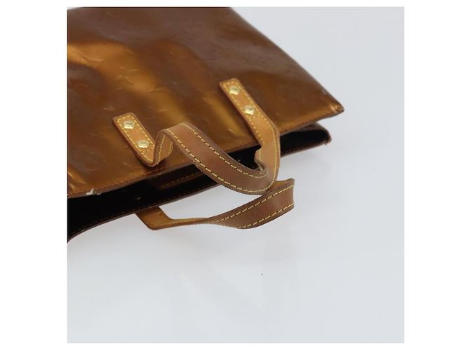 LOUIS VUITTON Monogram Vernis Reade PM Borsa a Mano Bronzo M91146 LV Auth BA8597 - vista 7