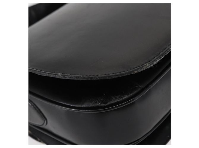 Céline Borsa a Spalla CELINE in Pelle Nera Oro Auth 152396 Nero D'oro - vista 15
