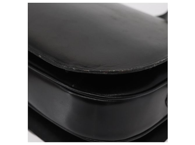 Céline Borsa a Spalla CELINE in Pelle Nera Oro Auth 152396 Nero D'oro - vista 16