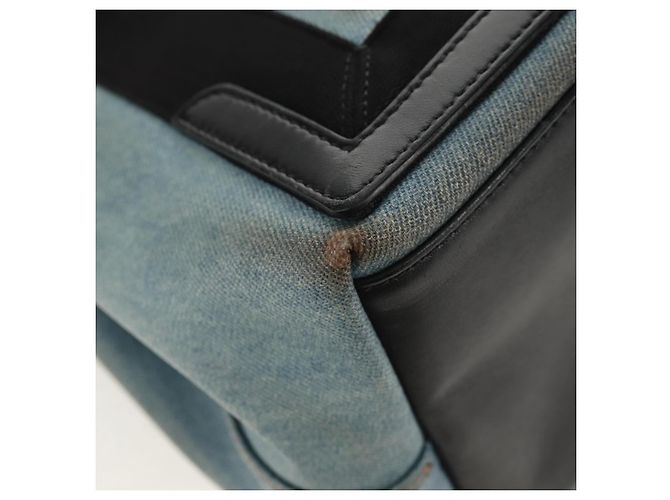 BALENCIAGA Borsa a Mano Cabas S in Pelle PVC Blu Argento 339933 Auth 149725 - vista 17