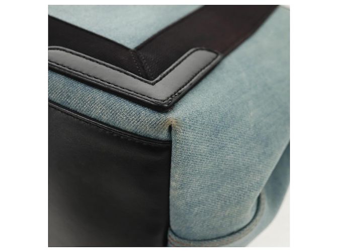 BALENCIAGA Borsa a Mano Cabas S in Pelle PVC Blu Argento 339933 Auth 149725 - vista 18