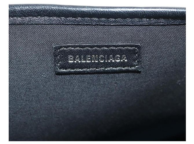BALENCIAGA Borsa a Mano Cabas S in Pelle PVC Blu Argento 339933 Auth 149725 - vista 25