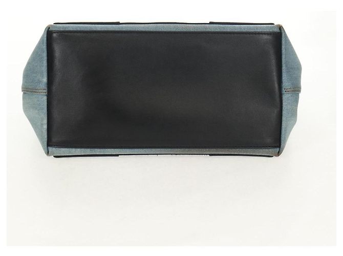 BALENCIAGA Borsa a Mano Cabas S in Pelle PVC Blu Argento 339933 Auth 149725 - vista 7