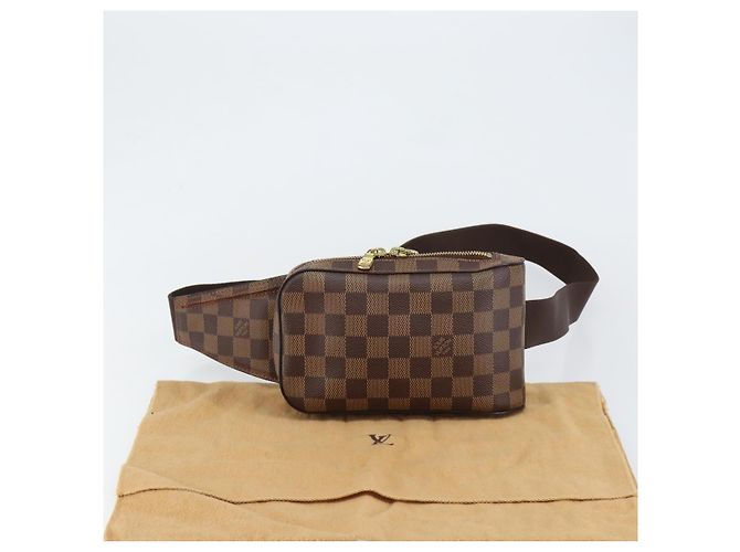 LOUIS VUITTON Bolsa de Ombro Geronimos Damier Ebene N51994 LV Auth 149561V - vista 12