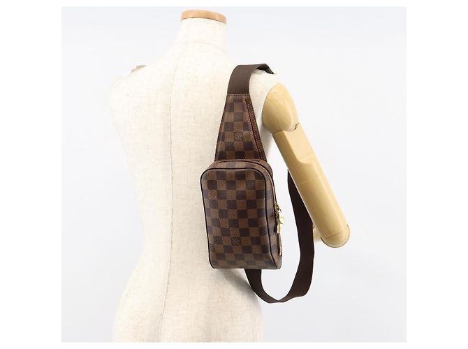 LOUIS VUITTON Bolsa de Ombro Geronimos Damier Ebene N51994 LV Auth 149561V - vista 23