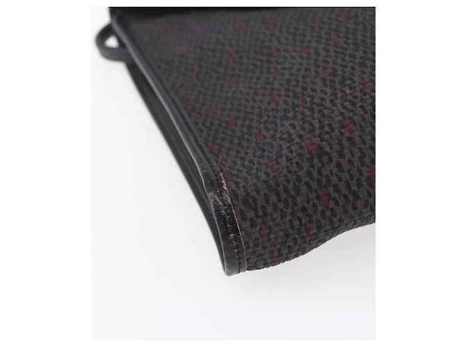 SAINT LAURENT Borsa a Spalla in Pelle PVC Nera Oro Auth 152971 Nero D'oro - vista 14