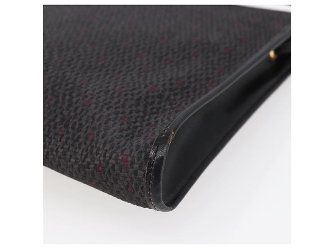 SAINT LAURENT Borsa a Spalla in Pelle PVC Nera Oro Auth 152971 Nero D'oro - vista 15