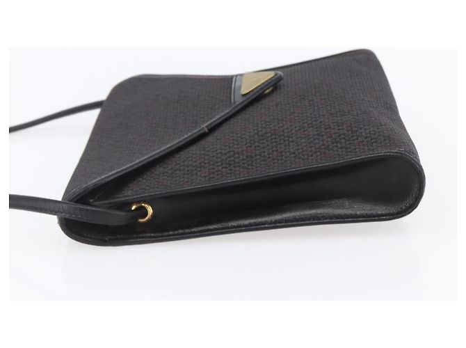 SAINT LAURENT Borsa a Spalla in Pelle PVC Nera Oro Auth 152971 Nero D'oro - vista 3