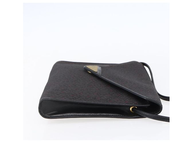 SAINT LAURENT Borsa a Spalla in Pelle PVC Nera Oro Auth 152971 Nero D'oro - vista 4