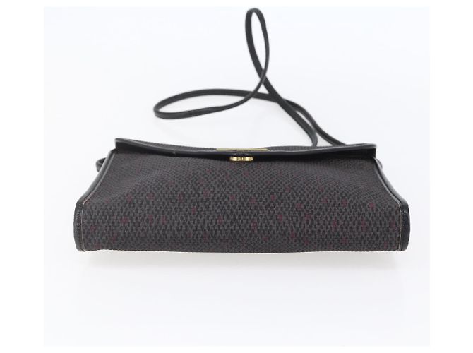 SAINT LAURENT Borsa a Spalla in Pelle PVC Nera Oro Auth 152971 Nero D'oro - vista 5