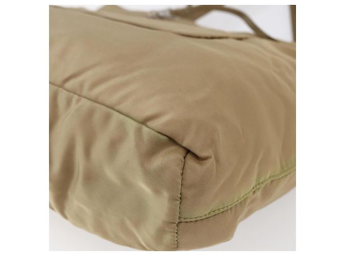 Borsa Tote PRADA Nylon Beige Argento Auth 152951 - vista 16