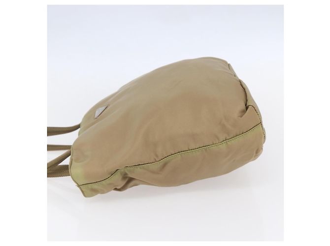 Borsa Tote PRADA Nylon Beige Argento Auth 152951 - vista 3