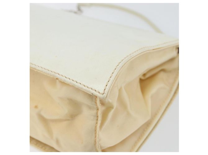 Borsa a Spalla in Pelle PRADA con Catena Bianca Auth 151883 Bianco - vista 15