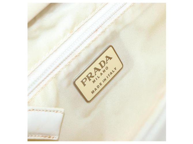 Borsa a Spalla in Pelle PRADA con Catena Bianca Auth 151883 Bianco - vista 18