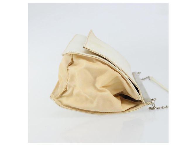Borsa a Spalla in Pelle PRADA con Catena Bianca Auth 151883 Bianco - vista 3