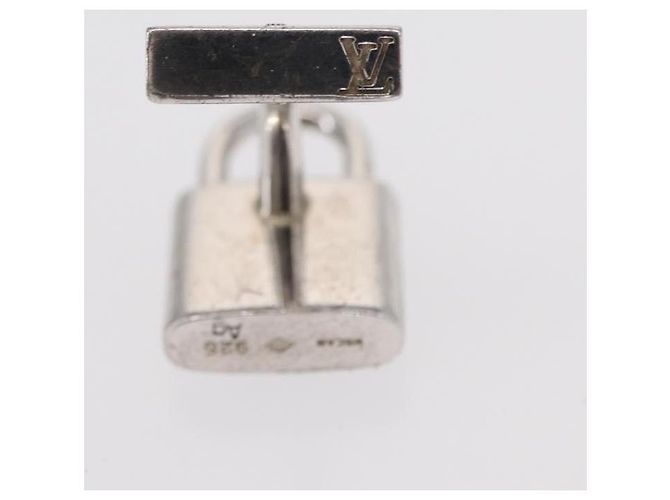 LOUIS VUITTON Gemelli Cufflinks Cuffs metallo Argento SV925 Auth 152430 - vista 21