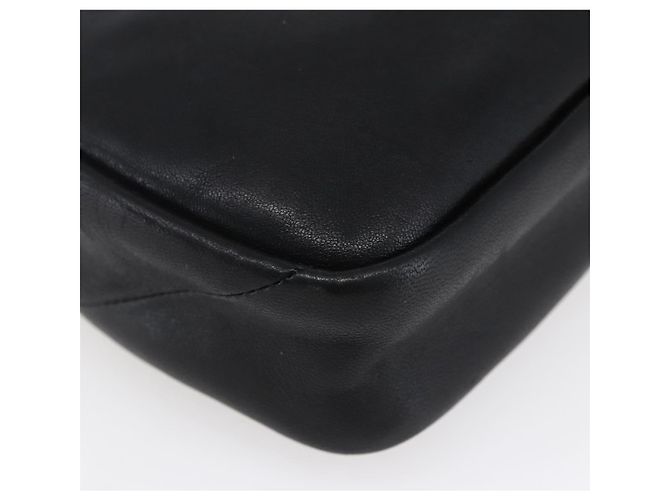 Pochette in pelle nera e argento con borchie Jimmy Choo Auth BA8065 Nero - vista 15