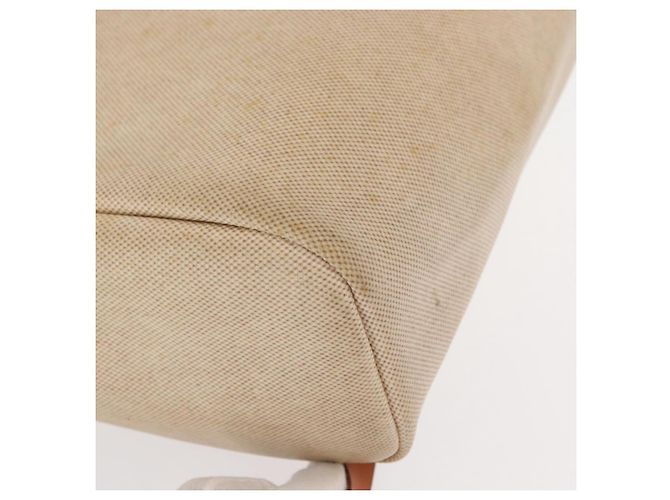 Hermès HERMES Herbag Tower Ash A Dos PM Zaino Canvas Beige Argento Auth 150848 - vista 16