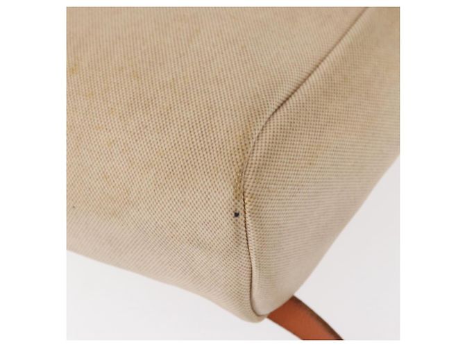 Hermès HERMES Herbag Tower Ash A Dos PM Zaino Canvas Beige Argento Auth 150848 - vista 17
