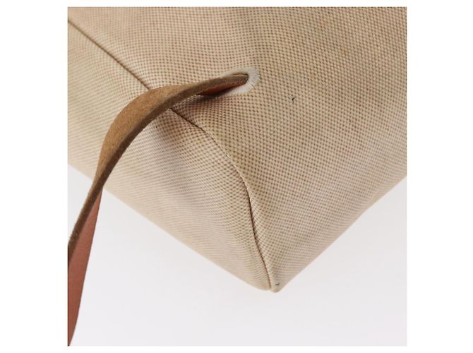 Hermès HERMES Herbag Tower Ash A Dos PM Zaino Canvas Beige Argento Auth 150848 - vista 18