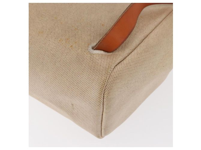 Hermès HERMES Herbag Tower Ash A Dos PM Zaino Canvas Beige Argento Auth 150848 - vista 19