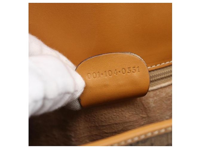 Gucci Borsa a Spalla Micro GG Supreme PVC Beige Oro 001 104 0551 Auth SW1765 D'oro - vista 11