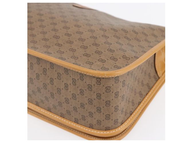 Gucci Borsa a Spalla Micro GG Supreme PVC Beige Oro 001 104 0551 Auth SW1765 D'oro - vista 15