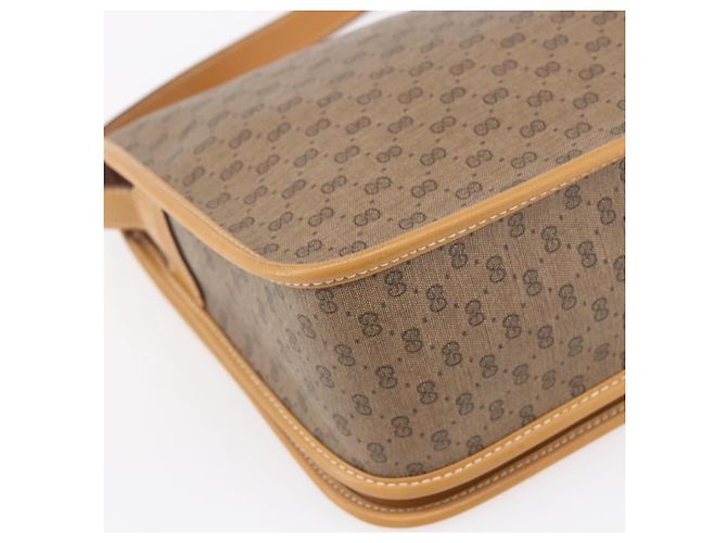 Gucci Borsa a Spalla Micro GG Supreme PVC Beige Oro 001 104 0551 Auth SW1765 D'oro - vista 16