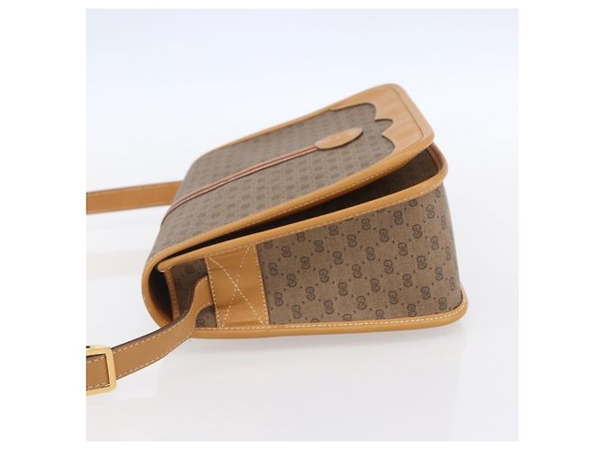 Gucci Borsa a Spalla Micro GG Supreme PVC Beige Oro 001 104 0551 Auth SW1765 D'oro - vista 3