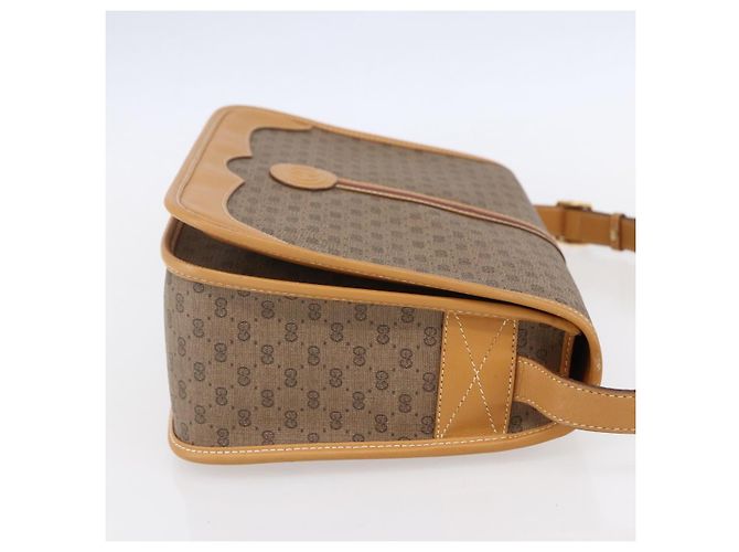 Gucci Borsa a Spalla Micro GG Supreme PVC Beige Oro 001 104 0551 Auth SW1765 D'oro - vista 4