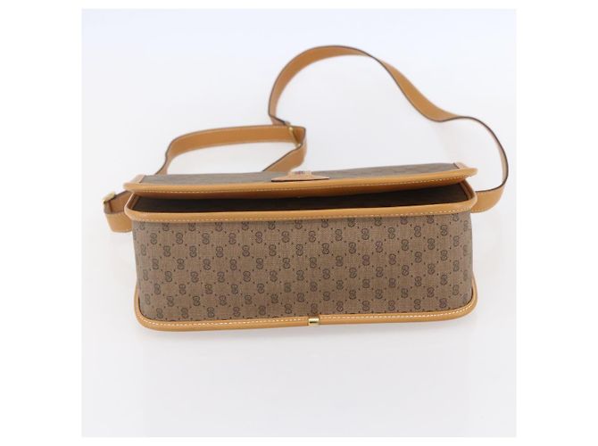 Gucci Borsa a Spalla Micro GG Supreme PVC Beige Oro 001 104 0551 Auth SW1765 D'oro - vista 5