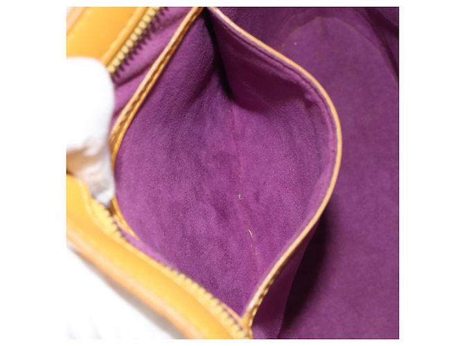 LOUIS VUITTON Borsa a Mano Epi Saint Jacques Gialla M52279 LV Auth 152651 Giallo - vista 11