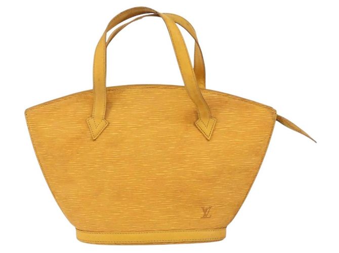LOUIS VUITTON Borsa a Mano Epi Saint Jacques Gialla M52279 LV Auth 152651 Giallo - vista 13