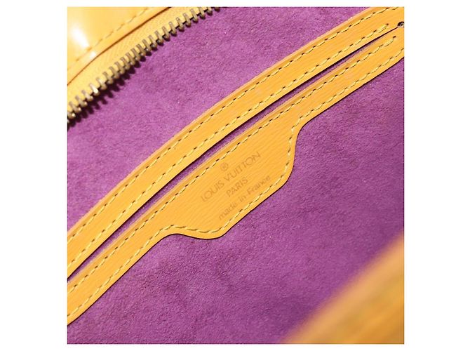 LOUIS VUITTON Borsa a Mano Epi Saint Jacques Gialla M52279 LV Auth 152651 Giallo - vista 18