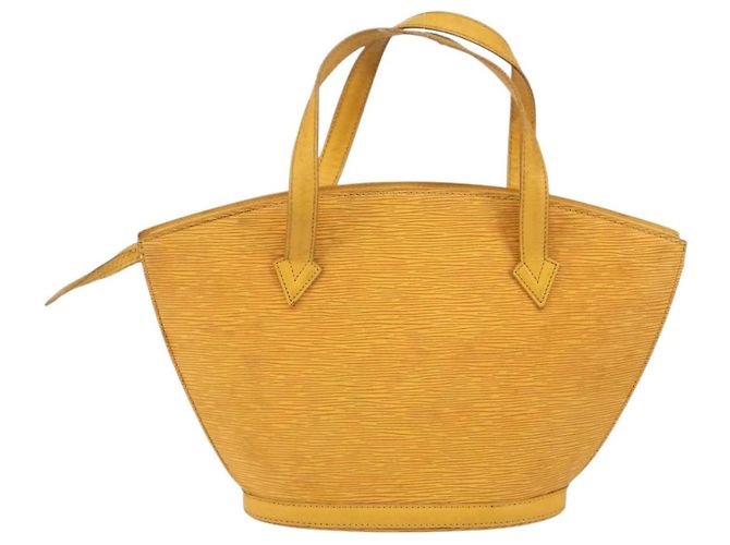 LOUIS VUITTON Borsa a Mano Epi Saint Jacques Gialla M52279 LV Auth 152651 Giallo - vista 2