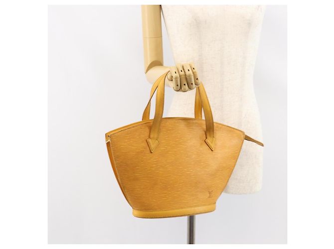 LOUIS VUITTON Borsa a Mano Epi Saint Jacques Gialla M52279 LV Auth 152651 Giallo - vista 21
