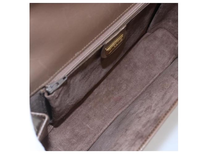 Borsa a Spalla in Pelle Beige Oro GUCCI 001 099 0622 Auth BA7974 D'oro - vista 10